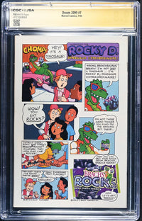 Doom 2099 #7 (Marvel, 1993) CGC 9.8 White Pages Pat Broderick Autographed Comic