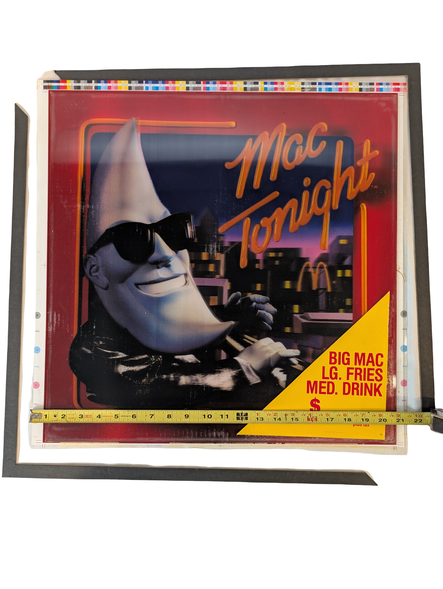 McDonald's Mac Tonight 1987 Translite Sign