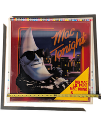 McDonald's Mac Tonight 1987 Translite Sign