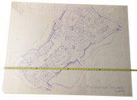 Pleasure Island Lake Buena Vista, Florida June 30th, 1987 Blue Print 36in x 48in