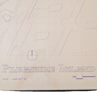 Pleasure Island Lake Buena Vista, Florida June 30th, 1987 Blue Print 36in x 48in