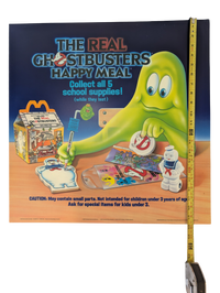 "Ghostbusters" 1987 McDonald's Happy Meal Poster 21.75" x 21.75"