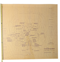 Walt Disney World Theme Park - Site Plan 01-25-71 Print 35in x 36in