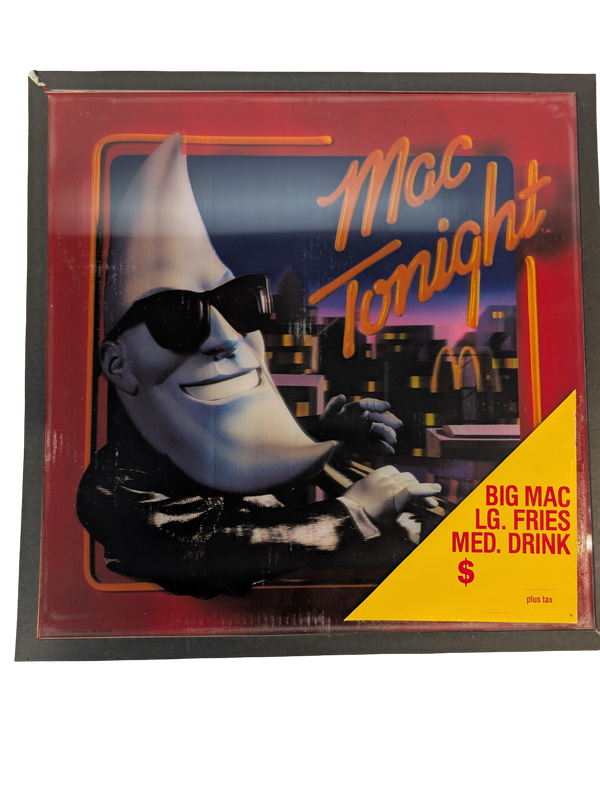 McDonald's Mac Tonight 1987 Translite Sign